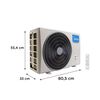 Aire Acondicionado Split  Midea Breezeless Fr&iacute;o Calor 18.000 BTU/h Inverter