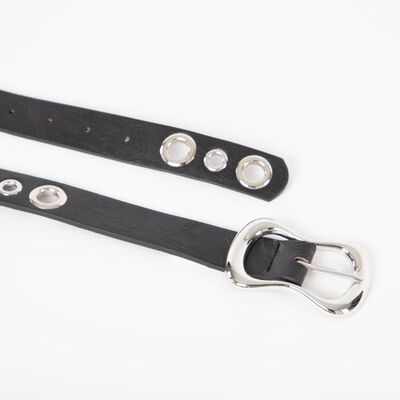 Imagen 2 del producto Cinturón Mujer Ecocuero Negro Icono Negro