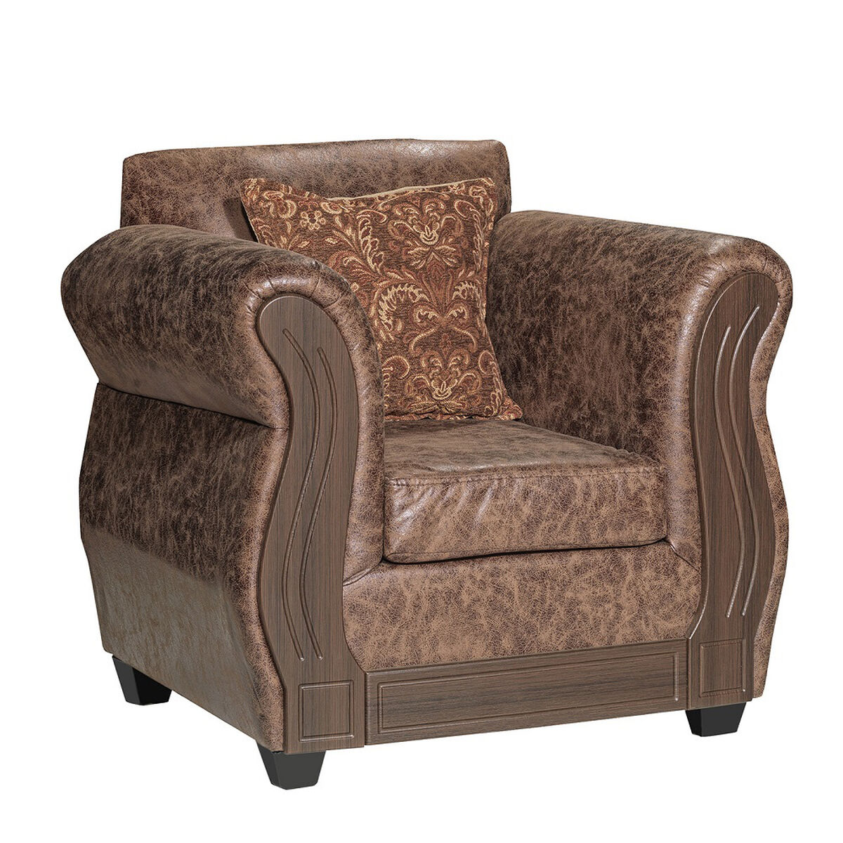 Juego de Living Essenza David 3-1-1 Caf&eacute;