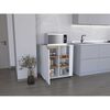 Mueble Microondas TuHome Soler 1 Puerta Blanco