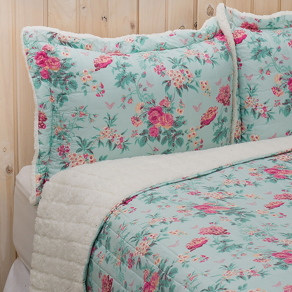 Cubrecama Estampado Sherpa Marla King