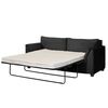 Sofá Cama Latam Home Milan 3 Cuerpos Negro