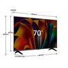 LED 70" Hisense 70A6N Smart TV 4K UHD