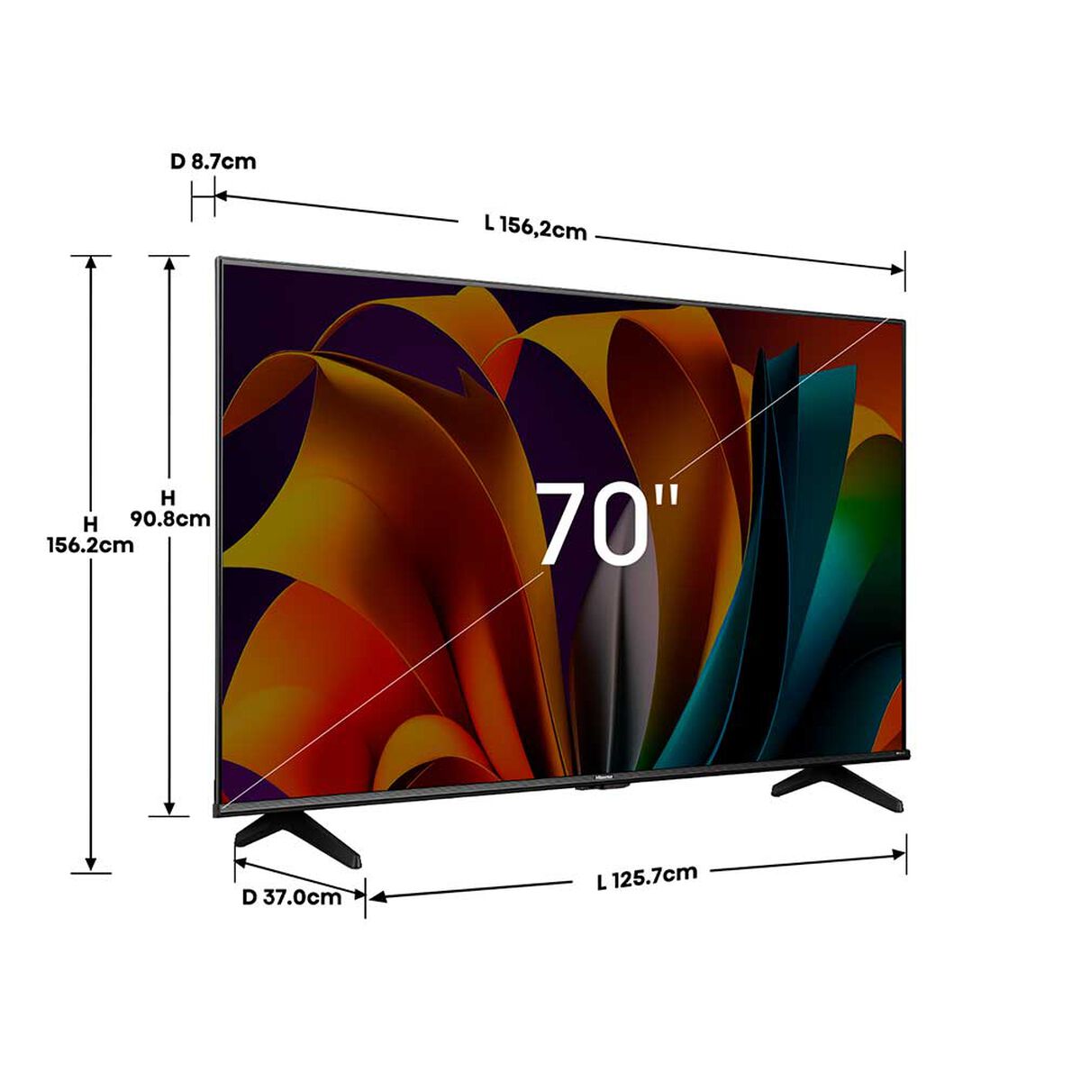 LED 70" Hisense 70A6N Smart TV 4K UHD