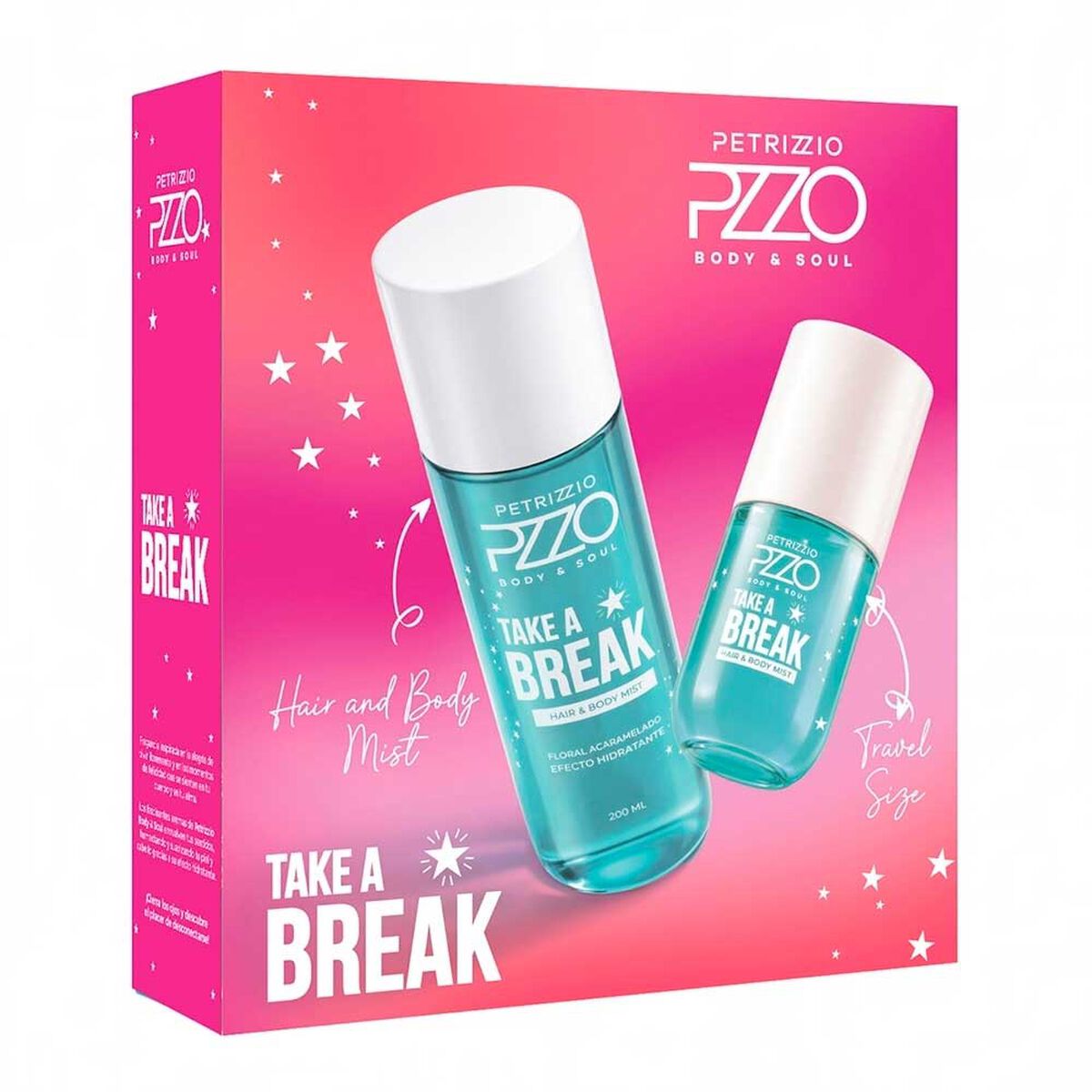 Set Body Mist Petrizzio Mujer Take a Break 200 ml + Miniatura