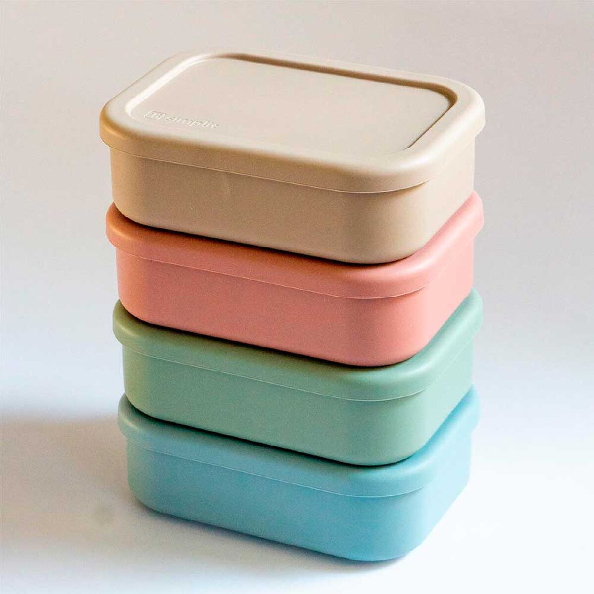 Contenedor Herm&eacute;tico Simplit Bento Box 600ml Beige