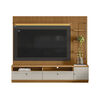 Home TV Di Poretti Design Ouro TV Hasta 75" Caf&eacute; Claro