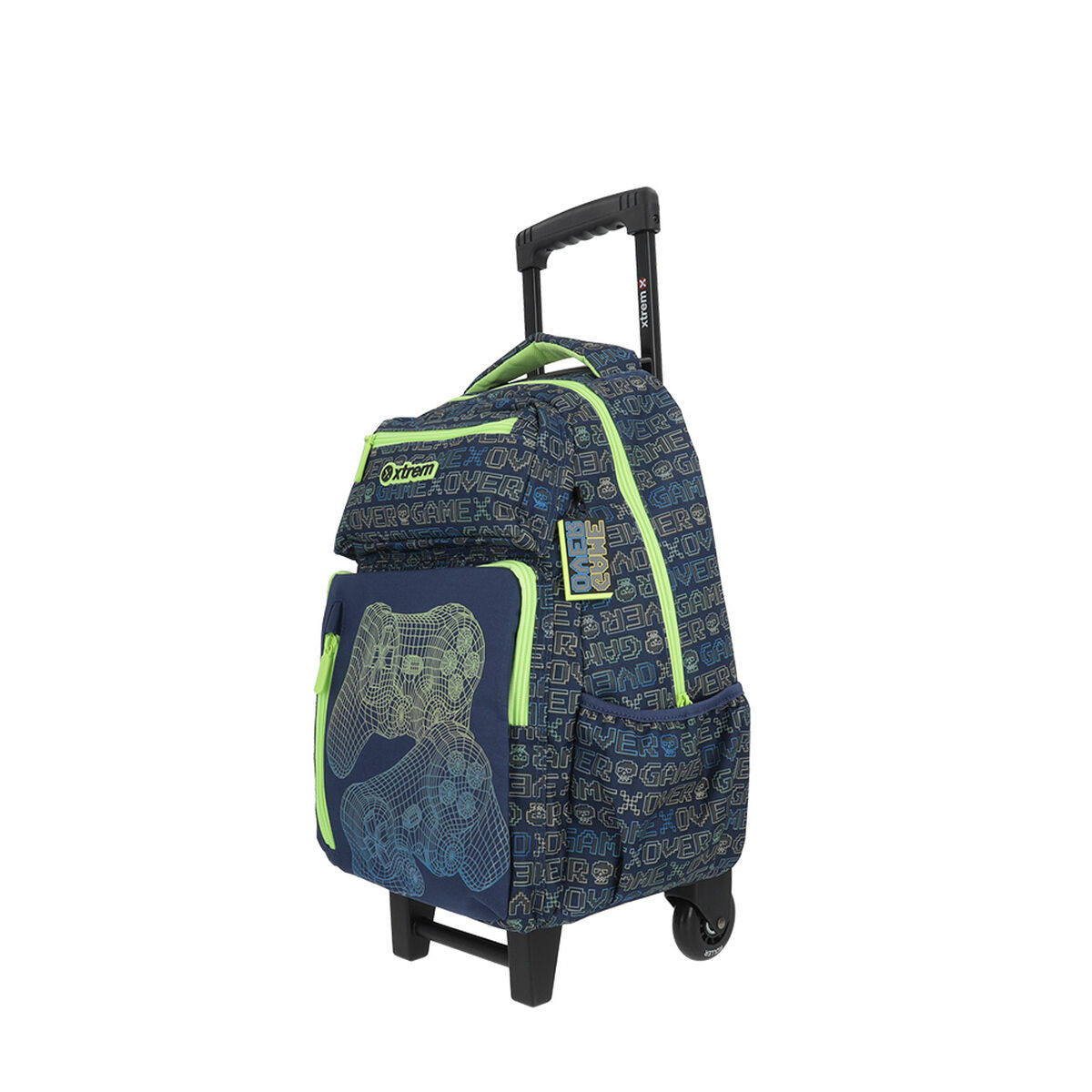 Pack Mochila Con Ruedas Niño New Run Azul M Xtrem