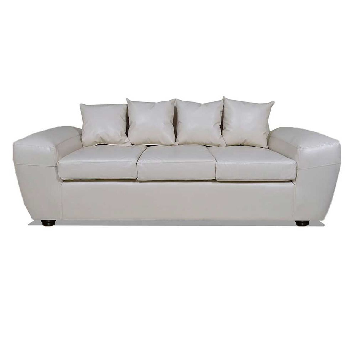 Sofá Elegant Detail Houston 3 Cuerpos Blanco