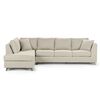 Sofá Seccional Izquierdo Rosen Carter 3-1 Cuerpos Beige