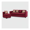 Seccional Muebles MPR Jazmin 3-1 Velvet Burdeo