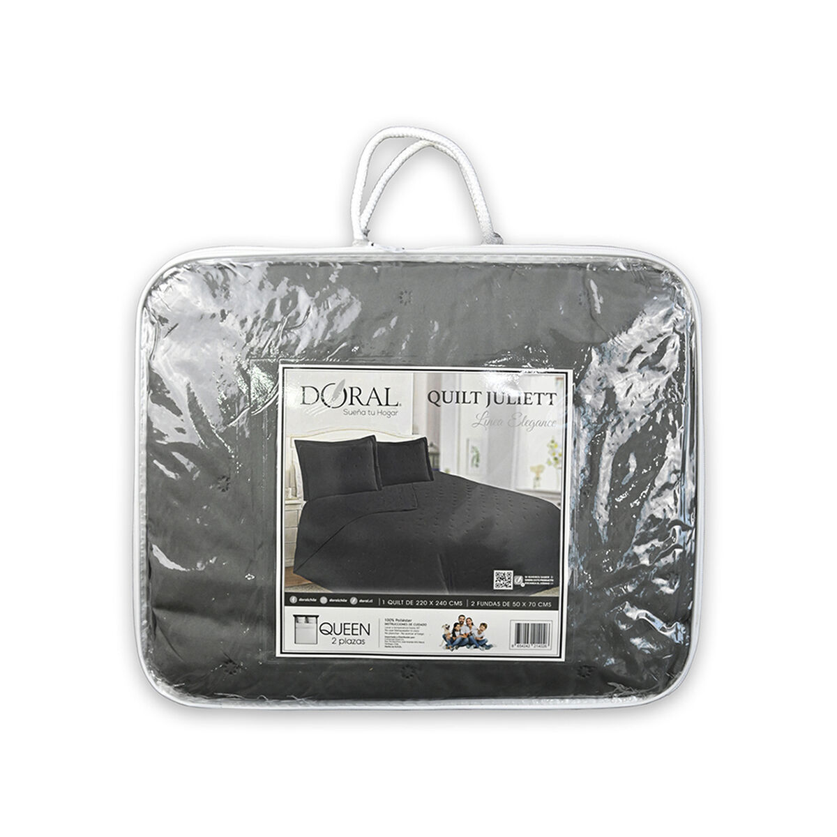 Quilt Doral King Gris Juliett