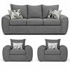 Juego de Living Elegant Detail New Houston 3-1-1 Cuerpos Gris
