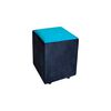 Juego de Living Diseño A&M Home Julietta Sofá 3 Cuerpos + 2 Pouf 1 Cuerpo Negro Calipso