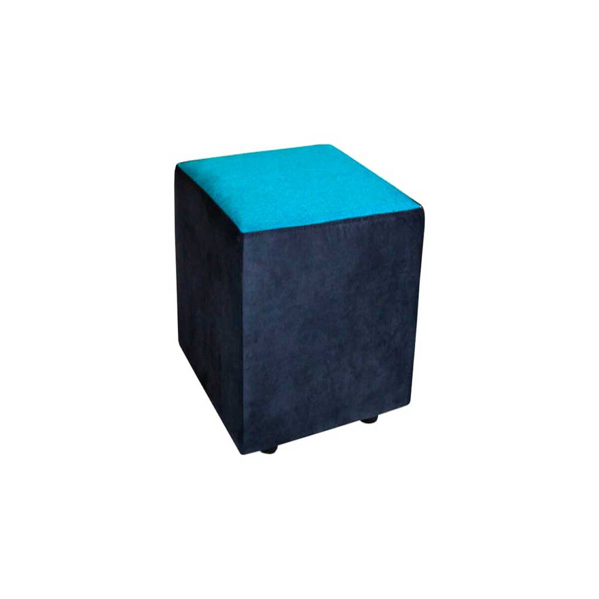 Juego de Living Diseño A&M Home Julietta Sofá 3 Cuerpos + 2 Pouf 1 Cuerpo Negro Calipso