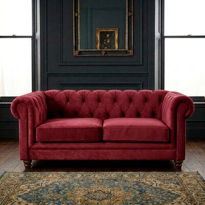 Sof&aacute; Latam Home Florencia 2 Cuerpos Burdeo