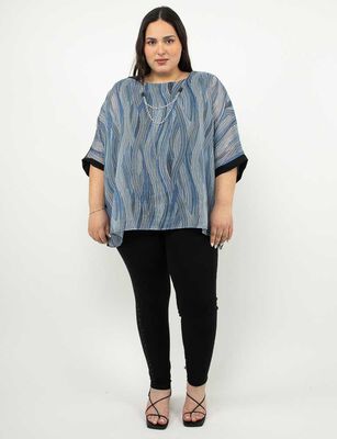 Imagen 2 del producto Blusa Manga 3/4 Mujer Extralindas Azul, Cafe, Fucsia