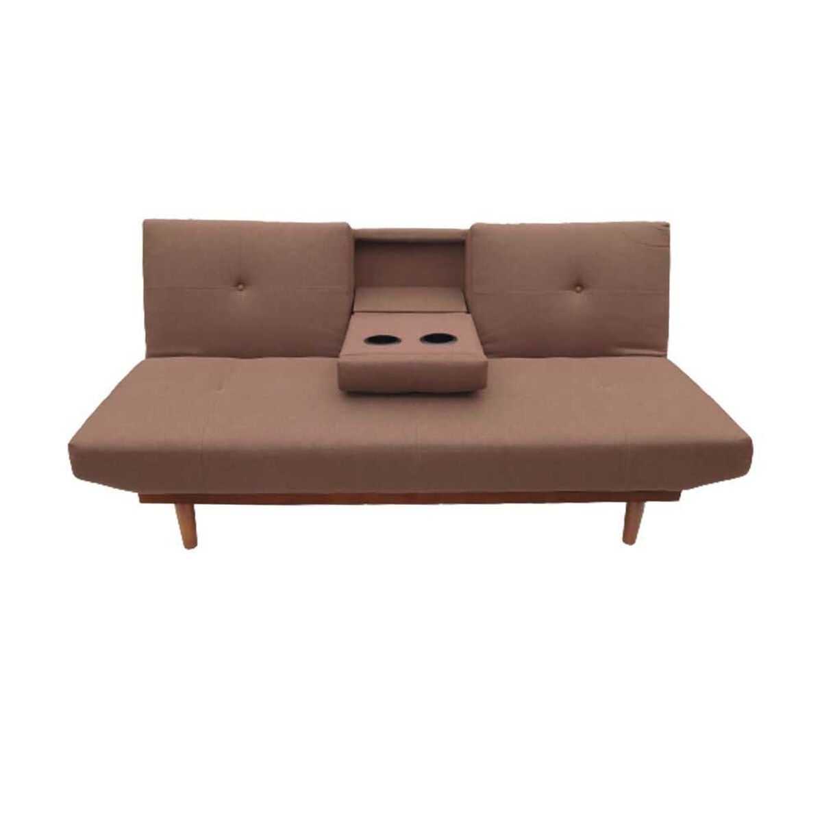 Futón Furnitech Amelia 3 Cuerpos Café