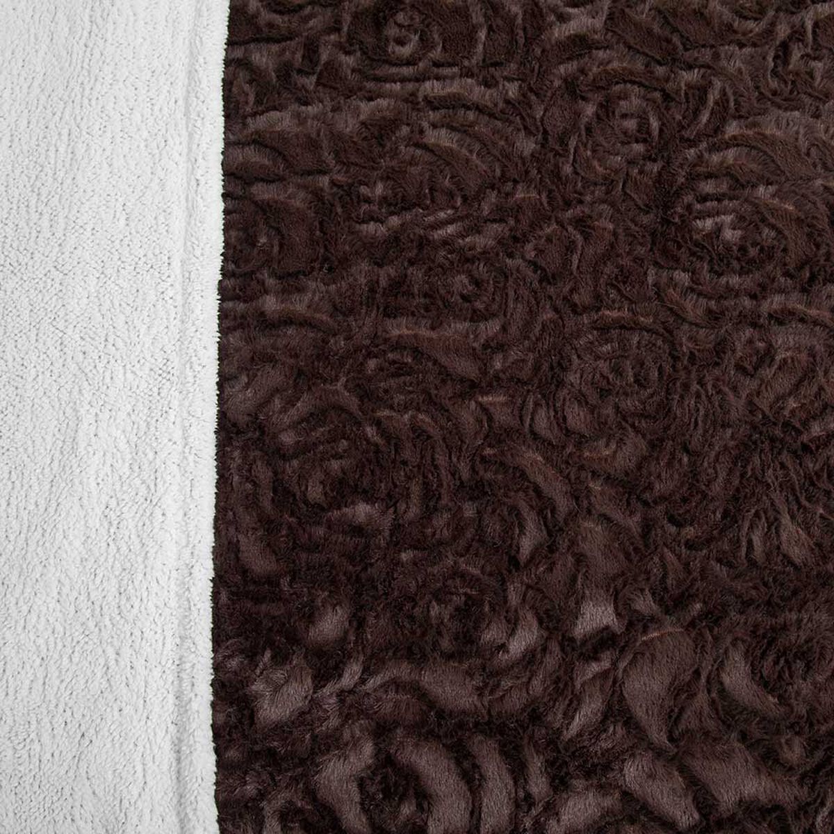 Frazada Poliéster Doral King Deluxe Café Oscuro