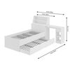 Base Cama Funcional Decocasa 1,5 Plazas Biro Julia