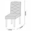 Juego de Comedor Jdo & Design Isabella 4 Sillas Castaño Oscuro 