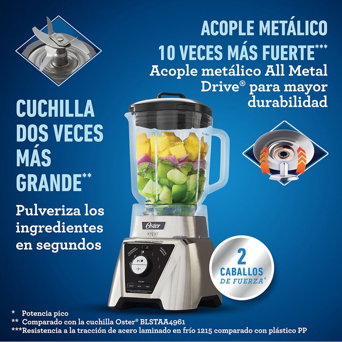 Licuadora Oster BLST3B-CPG-052 2 lt. Xpert Series