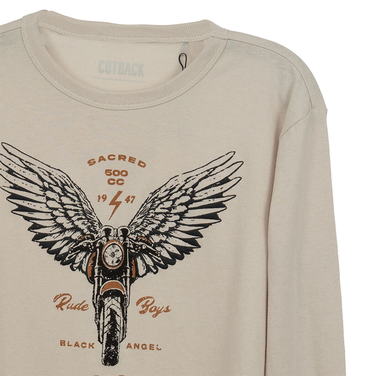 Polera Manga Larga de Algod&oacute;n Ni&ntilde;o Cutback