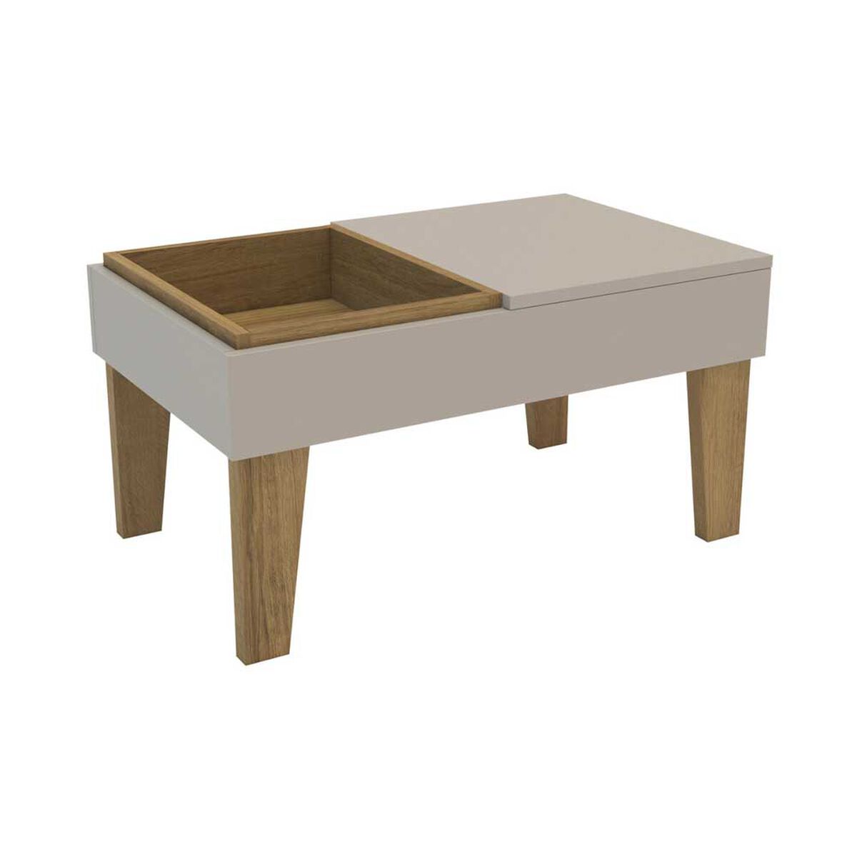 Mesa de Centro Exit Veneza Roble-Blanco