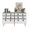 Cómoda Doble TuHome Huna 6 Cajones Macadamia Blanco