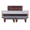 Cama Europea CIC Base Dividida 2 Plazas Ortopedic + Respaldo + 2 Veladores