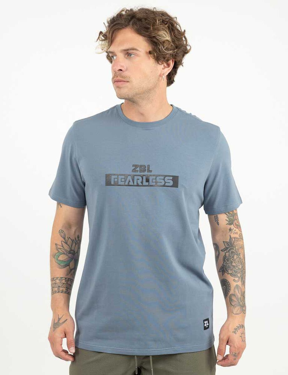 Polera Con Estampado Manga Corta Hombre Zibel