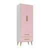 Closet Di Poretti Design Encanto 2 Cajones 2 Puertas Rosado Nude