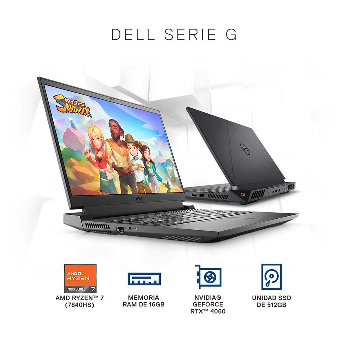 Notebook Gamer Dell G15 5535 Ryzen 7 16GB 512GB SSD 15,6" NVIDIA RTX 4060