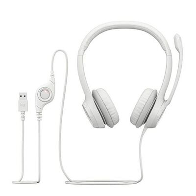 AUDIFONO USB H390 RUIDO OFF LOGITECH -WHITE