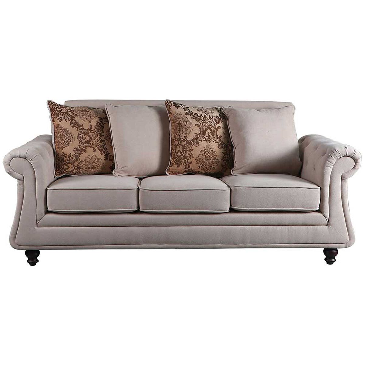Sofá Universal Market Winston 3 Cuerpos Beige
