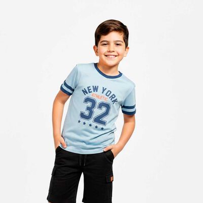 Polera Manga Corta Niño Chess