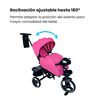 Triciclo Coche Cuna con Bluetooth 360 One Click RS-4090 Fucsia