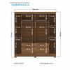 Closet Altavision Guarapuava 6 Puertas 4 Cajones Caf&eacute; Blanco