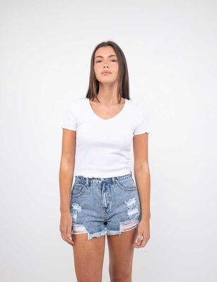 Imagen 1 del producto Polera Manga Corta Mujer Icono Blanco, Cafe, Color-1, Color-2, Negro