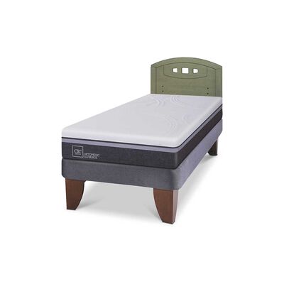 Imagen 2 del producto Cama Europea CIC 1,5 Plazas Ortopedic Advance + Respaldo Gales Olivo