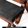 Juego de Comedor Latam Home Sevilla Segovia 2 Sillas + 2 Bancas Velvet Negro