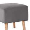 Pouf Latam Home Burdeos Tela Velvet Gris