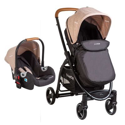 Imagen 2 del producto Coche Cuna Travel System Bebe Fénix Beige Bebesit