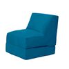 Sofá Cama Latam Home Velvet Bari 1 Cuerpo Azul Petróleo
