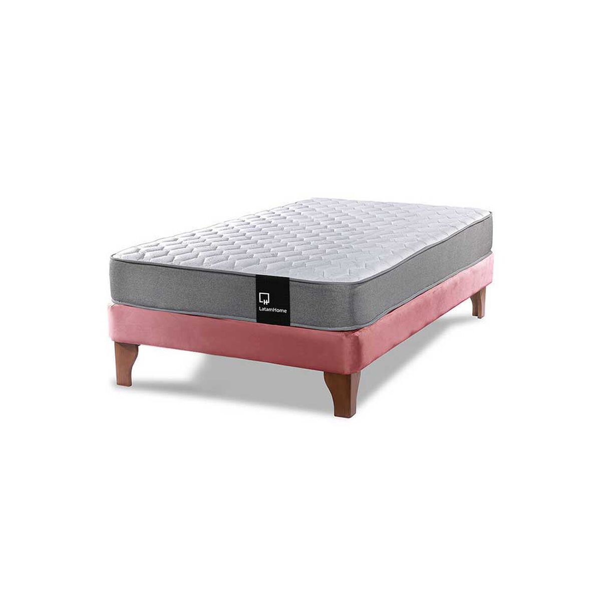 Cama Europea Latam Home 1,5 Plazas Zen Best Palo Rosa