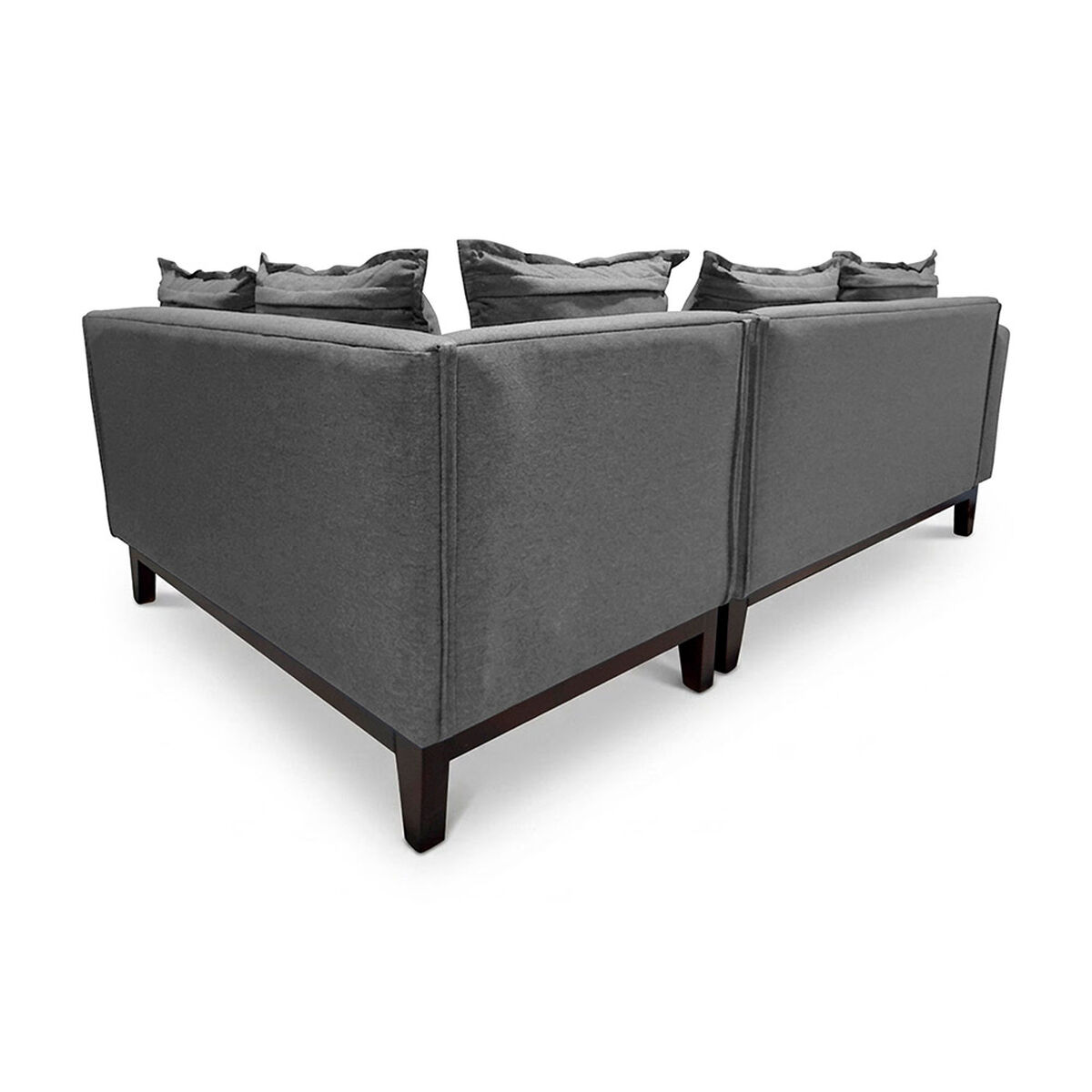 Seccional Derecho Living Factory Berlin 4 Cuerpos Gris