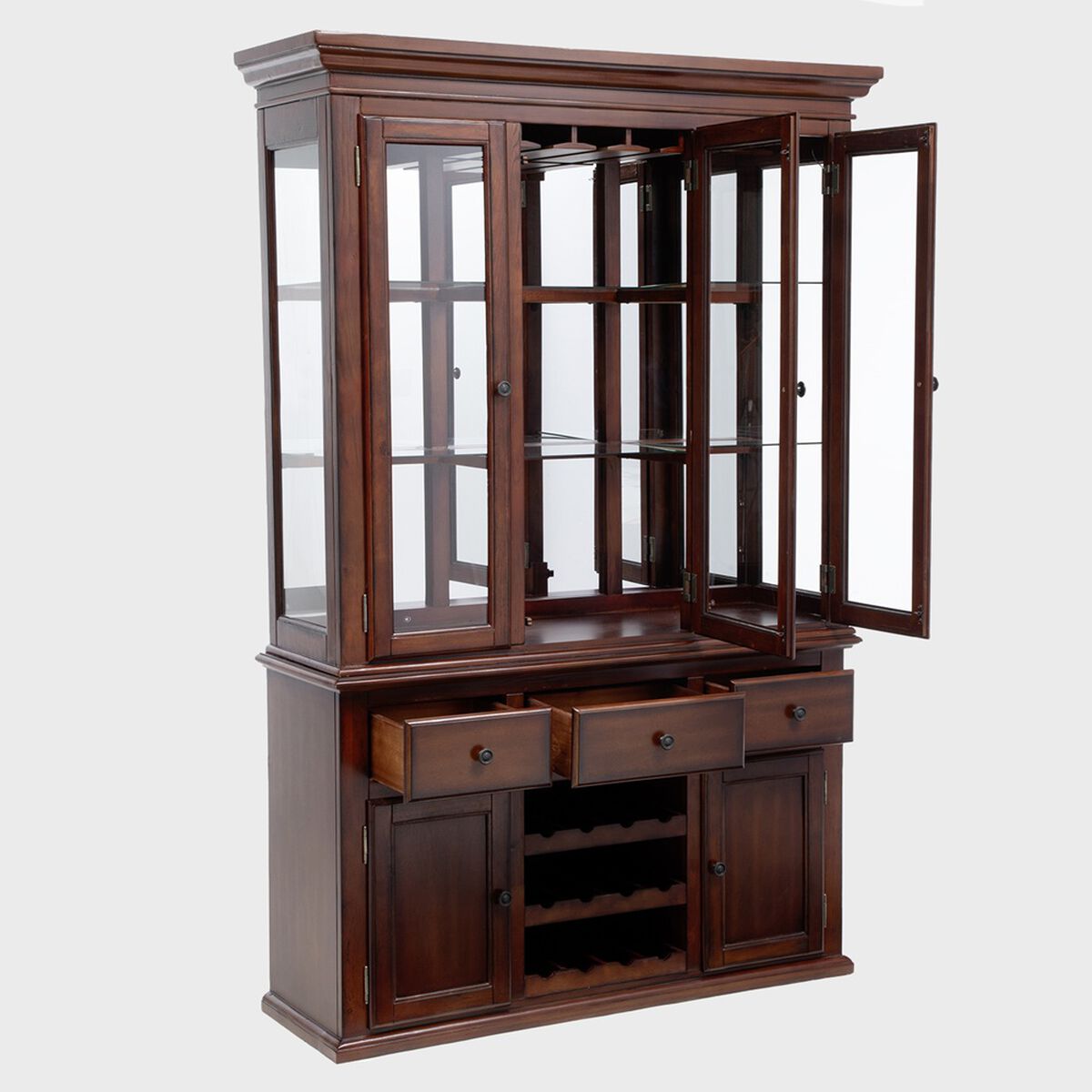 VITRINA DE MADERA TRADICIONAL VAETZ OREGON CAFE D2100