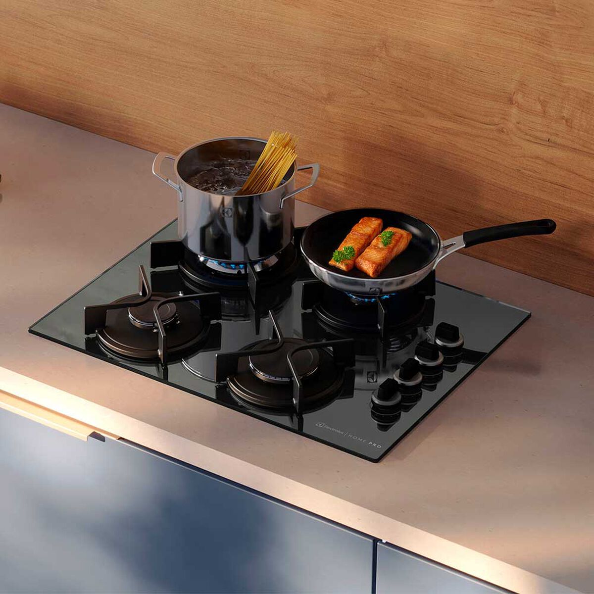 Encimera a Gas Electrolux 4 Quemadores KE4HP