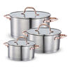 Batería de Cocina Acero Inoxidable Wens 6 Piezas