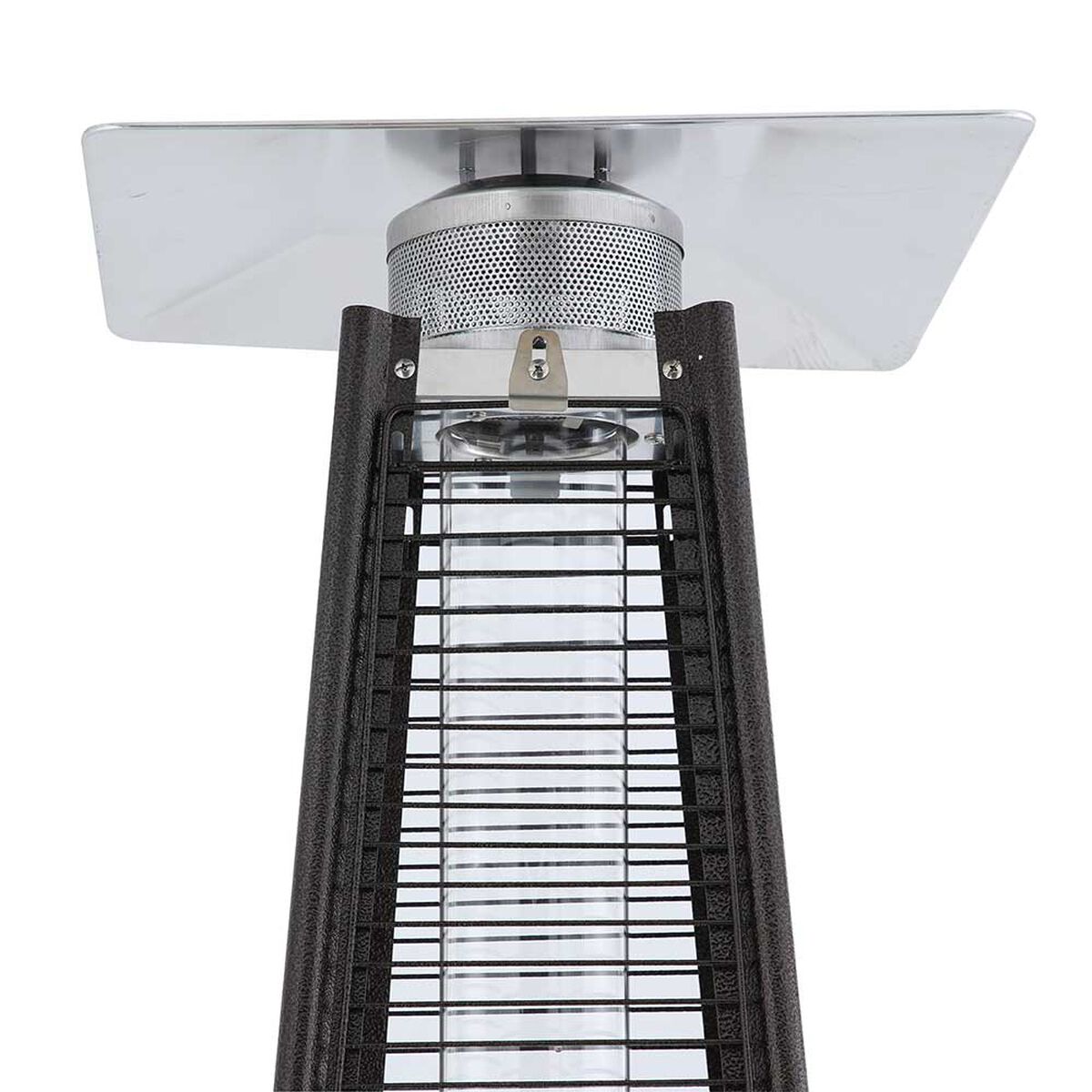 Estufa a Gas Exterior Terraza Klyma Obelisk Rattan